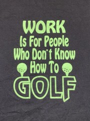 Vintage 80’s Golf T-Shirt Funny Parody Golfing Comedy Men’s L 90’s Quote Tee