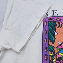 vintage 90s BERMUDA STYLE T-Shirt L/XL neon beach surf