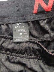 Nike Dri-Fit Athletic Short Men’s M Black Drawstring Flat-Front DM1042-010 N125