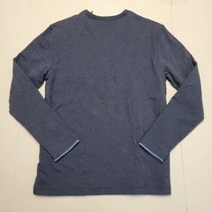 $175 New LEFT COAST TEE Henley Collared REVERSIBLE L/S Shirt Men 2XL XXL Blue