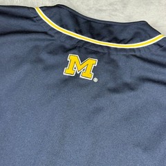 Vintage Colosseum Michigan Baseball Jersey Men XL Maize Blue Sleeveless Embroide
