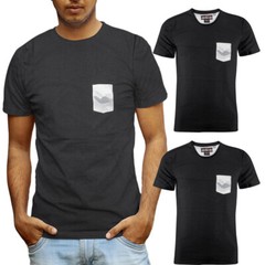 Beautiful Giant Men’s Fashion T-shirt Crew Neck Sport Wear BLACK MARL for Gym