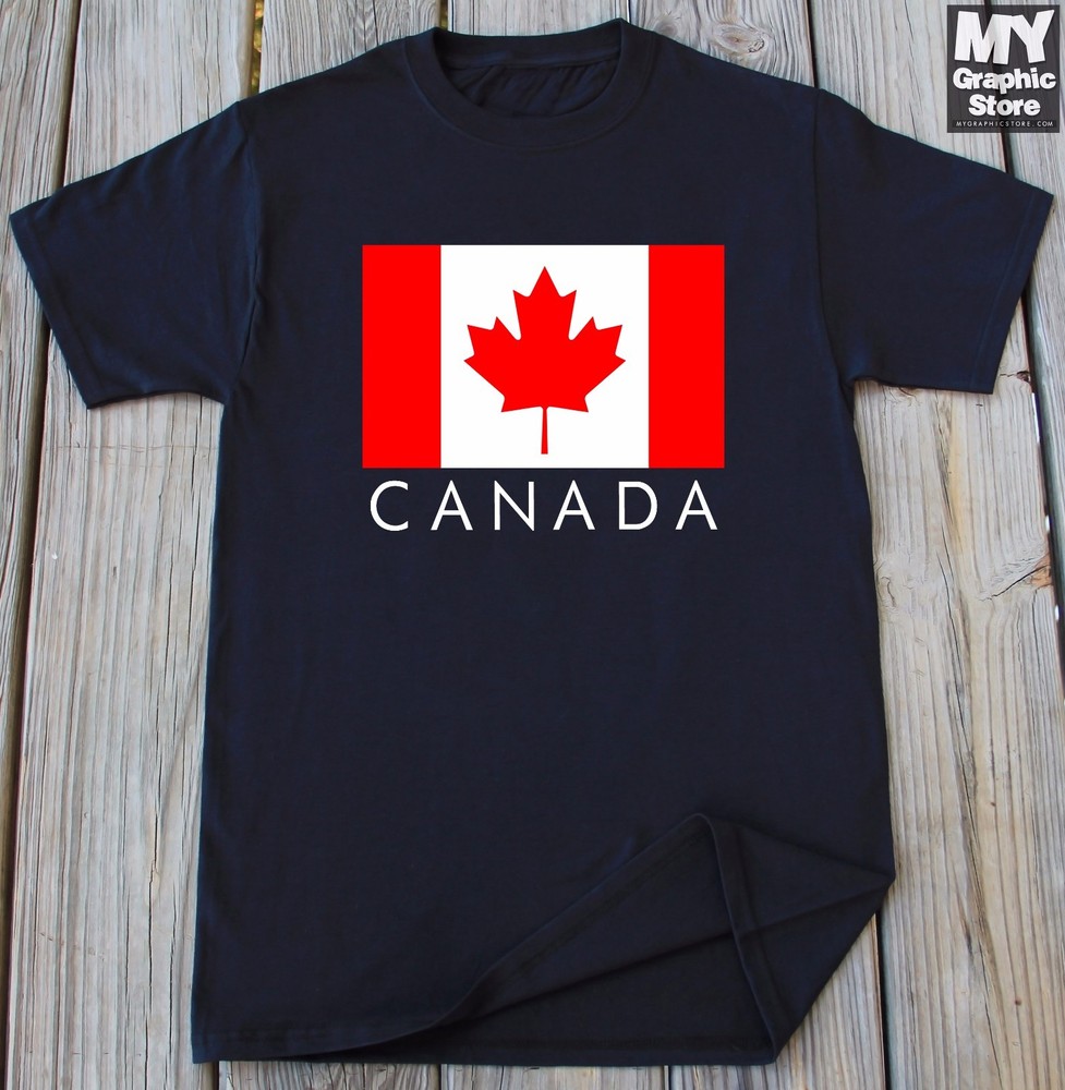 Canada Flag T-shirt Proud to be Canadian Canada Pride Gift Shirt Maple Leaf Tee