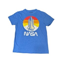 NASA Rocket Space T-Shirt Short Sleeve Size Adult Medium Soft Comfortable Shirt