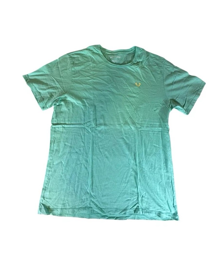 True Religion Shirt Adult Extra Large Cyan Blue Crewneck 2002 World Tour Men’s
