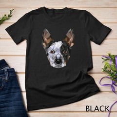 Geometric Blue Heeler Australian Cattle Dog Zip Tee Unisex T-shirt