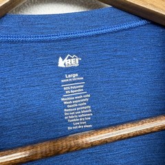 REI Coop Shirt Men’s Large Blue Base Layer Outdoor Hiking Performance Running