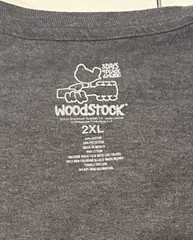 WOODSTOCK 3 DAYS OF PEACE LOVE MUSIC T SHIRT Retro 60’s Concert Hippie 2XXL