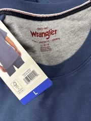 Wrangler Men’s Indigo Blue Short Sleeve Pocket Tee T-Shirt US Size Large