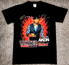 Usher Concert T Shirt Mens Size Small OMG 2011 Tour Hip Hop AKON Rap