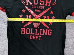 Huge New York Kush College Since 1972 Rolling Dept 420 Pot Urban wear ringer