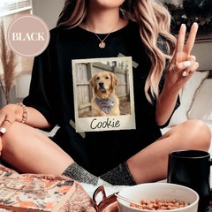 Custom Pet Photo Comfort Tee Personalized Dog Cat Picture