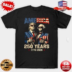America 250th USA Anniversary Shirt, Funny USA President Cheer T-Shirt (S-5XL)