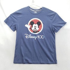 Disney Shirt Mens XL Blue Short Sleeve Disney 100 Mickey Mouse Graphic Logo Tee