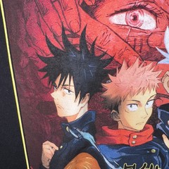 Jujutsu Kaisen Black Anime T-Shirt Size 2XL Short Sleeve Graphic Manga Tee Men’s