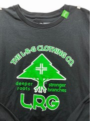 LRG Deeper Roots Stronger Branches Black Long Sleeve T Shirt Men’s 2XL