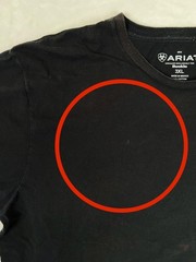 Ariat T-Shirt Mens 3XL Black Buckle Aztec Logo Graphic Western Southwestern