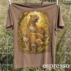 Vintage Fierce Leopard Animal Graphic Comfort Tee Big Cat Wildlife