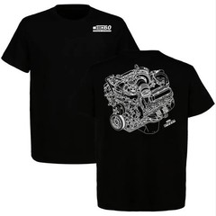 Ford Powerstroke 6.0L Blueprint Engine 2 Sides T-shirt, Car Parts Enthusiast Shi