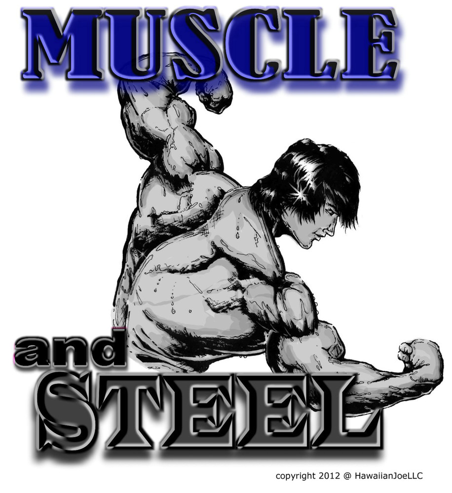 NEW Muscle & Steel : “DTG” PRINT On 100% COTTON WHITE T-SHIRT LARGE