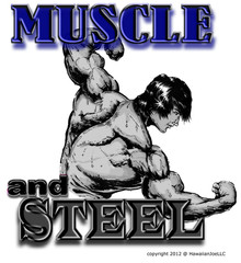 NEW Muscle & Steel : “DTG” PRINT On 100% COTTON WHITE T-SHIRT LARGE