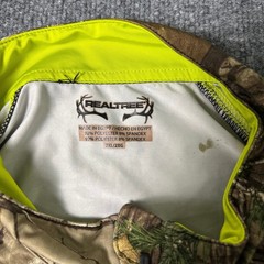 Realtree 1/4 Zip Shirt Mens 2XL Camo Scent-Factor Hunting Long Sleeve