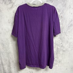 Vintage Eddie Bauer EBTEK T Shirt Mens Large Purple Printed Logo