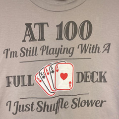 Port & Company Ring Spun 100% Cotton Gray T-shirt Graphic at Front Size L Unisex