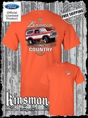 Bronco Country Ford 2-Sided T-Shirt – Official Licensed Product