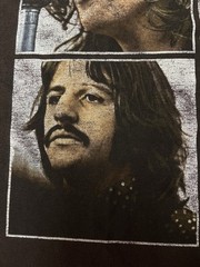 Vintage Beatles Let It Be T Shirt Mens Medium Brown Fade Rock Band Tee Y2K