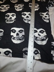 Misfits Men’s L Black White Skull Graphic Print Crew Neck Cotton Knit Tee SS