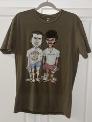 Pulp Fiction Samuel Jackson & John Travolta Green T-Shirt Large Next Level
