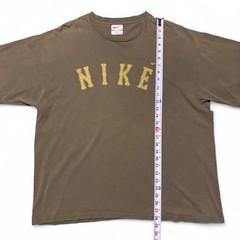 USA Made VTG 90s Olive Green Nike White Tag Spellout Logo Short Sleeve Men’s XL