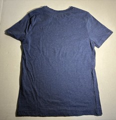 U.S. Polo Assn. Blue Solid Embroidered Logo Tee Cotton Blend Teen L (10-12)