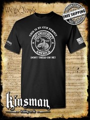 This Is My GUN PERMIT Don’t Tread On Me T-Shirt 2nd Amendment Rattlesnake 2A USA