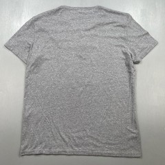 John Varvatos Shirt Mens XL Henley Tee T Short Sleeve Marled Poly Cotton Gray