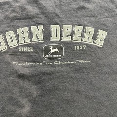 John Deere Shirt Mens Extra Large Black Graphic Tee Tractor Logo Farming Classic