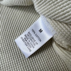 FOG Fear Of God Cream Waffle Knit Henley S/S Shirt Medium