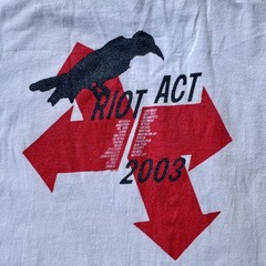 Pearl Jam Riot Act concert t-shirt 2003 tour grunge rock original stock size M