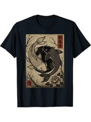 Japanese Koi Fish Yin Yang T-Shirt – Traditional Zen Art Graphic Tee