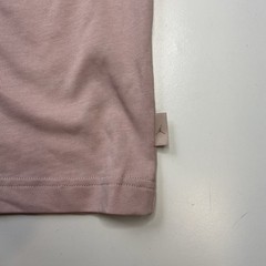 NEW Nike Jordan Wordmark 85 Embroidered Pink Tan T-shirt Mens Size XL