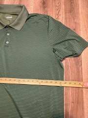 BCG Shirt, Men’s Size 3XL, Green, Striped, Polo Shirt, Short Sleeve