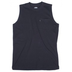 Key Sleeveless Pocket T. Key Mens No Sleeves Pocket T, 823 Navy
