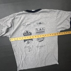 Anvil Ringer T Shirt Mens Medium Gray Retro Style Y2k 2000s Dog Puppy Lover
