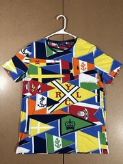 Polo Ralph Lauren Nautical Flags All Over Print T Shirt Men’s Medium Multicolor