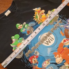 Vintage 2008 Nintendo Mario Kart Wii Graphic TShirt Excellent 16×21 Youth Small