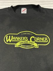 80s Jerzees Wankers Corner Saloon Cafe Oregon T Shirt Size L Made In USA