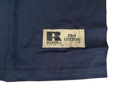 vintage russell athletic pro cotton mock neck shirt mens size medium NOS NWT 90s
