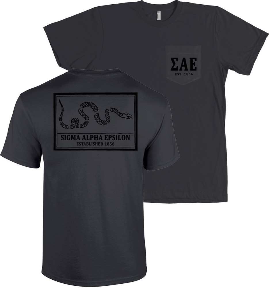 Sigma Alpha Epsilon Join Or Die POCKET T Shirt SAE Tee NEW