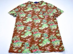 Polo Ralph Lauren Classic Fit M Hawaiian Beach Surfing Hula Girl Short Sleeve